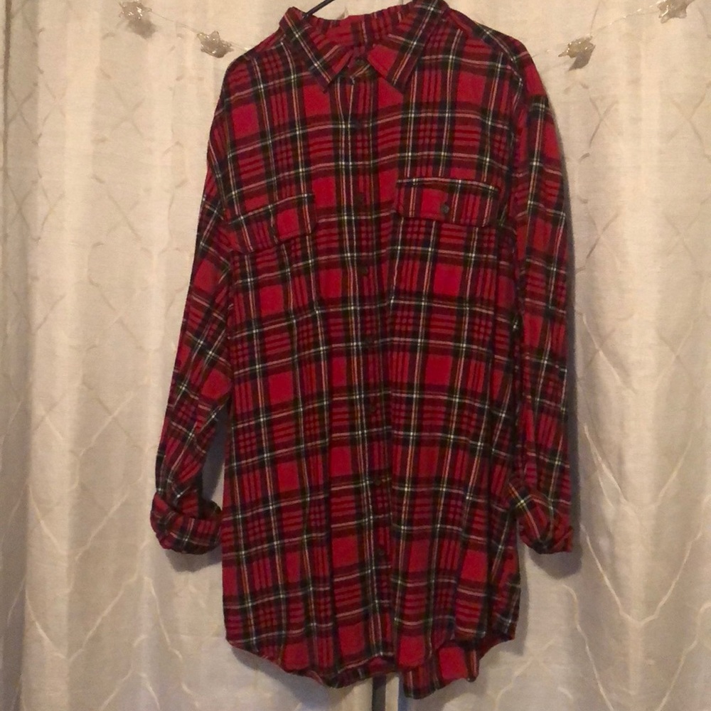 Red plaid flannel